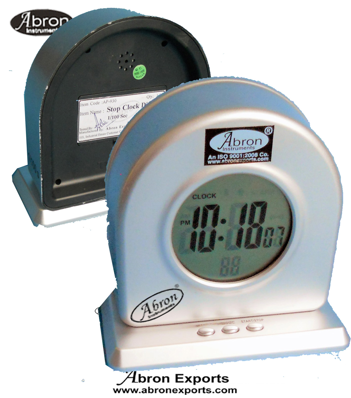 Stop Clock Digital Minutes Seconds 1  100th LCD With Start Stop And Zero Rest Button AP-930D or AE-1398A